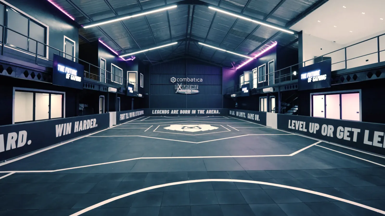 Interior of a Combatica VR arena