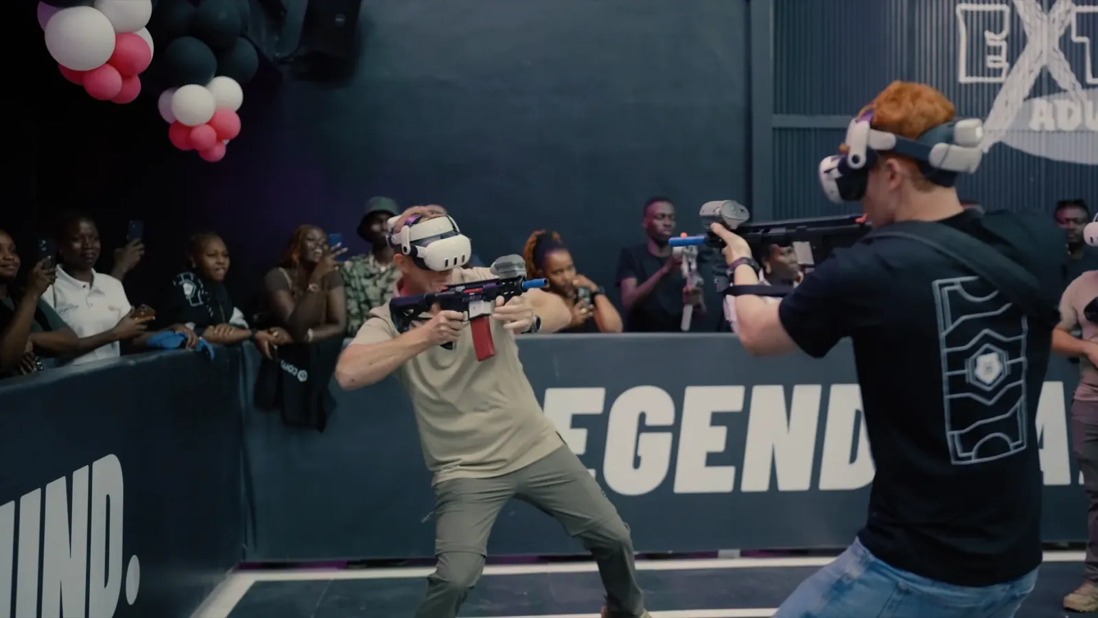 Players in action during a Combatica session